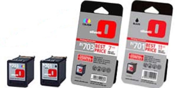 Olivetti Pack of 2 IN701 & IN703 - Black & Colour Ink Cartridges (IN703-IN701 Pack)