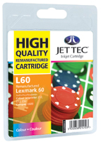 Jet Tec Replacement Colour Ink Cartridge (Alternative to Lexmark No 60, 17G0060E) (L60)