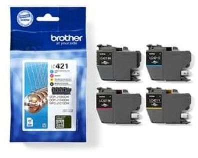Brother LC421 Multipack CMYK Ink Cartridges LC-421VALBP (LC421VALBP)