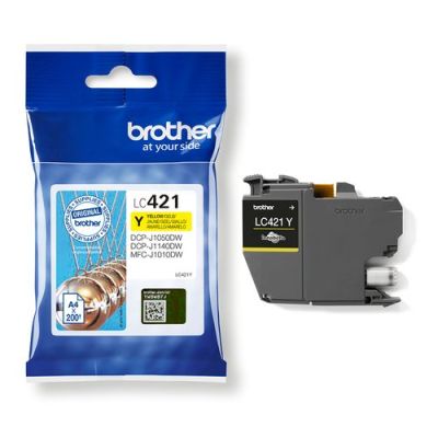 Brother Yellow Ink Cartridge, LC-421Y (LC421Y)