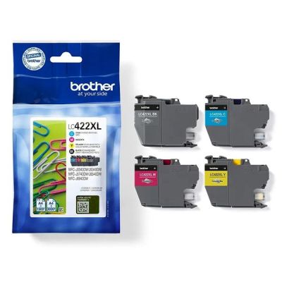 Brother LC422XL High Capacity Multipack CMYK Ink Cartridges (LC422XLVALBP)