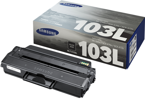 Samsung MLT D103L High Capacity Laser Toner Cartridge, 2.5K Page Yield (MLT-D103L)