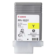 Canon PFI 102Y Yellow Ink Cartridge, 130ml (PFI-102Y)