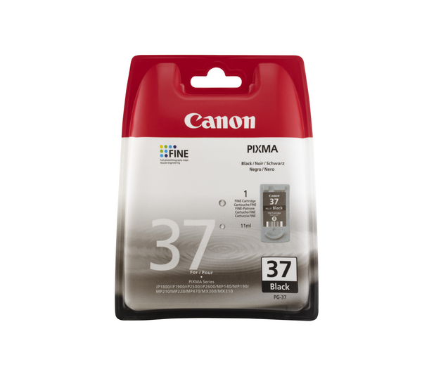 Canon PG-37 Standard Capacity Black Ink Cartridge ( 37BK ) (PG-37)