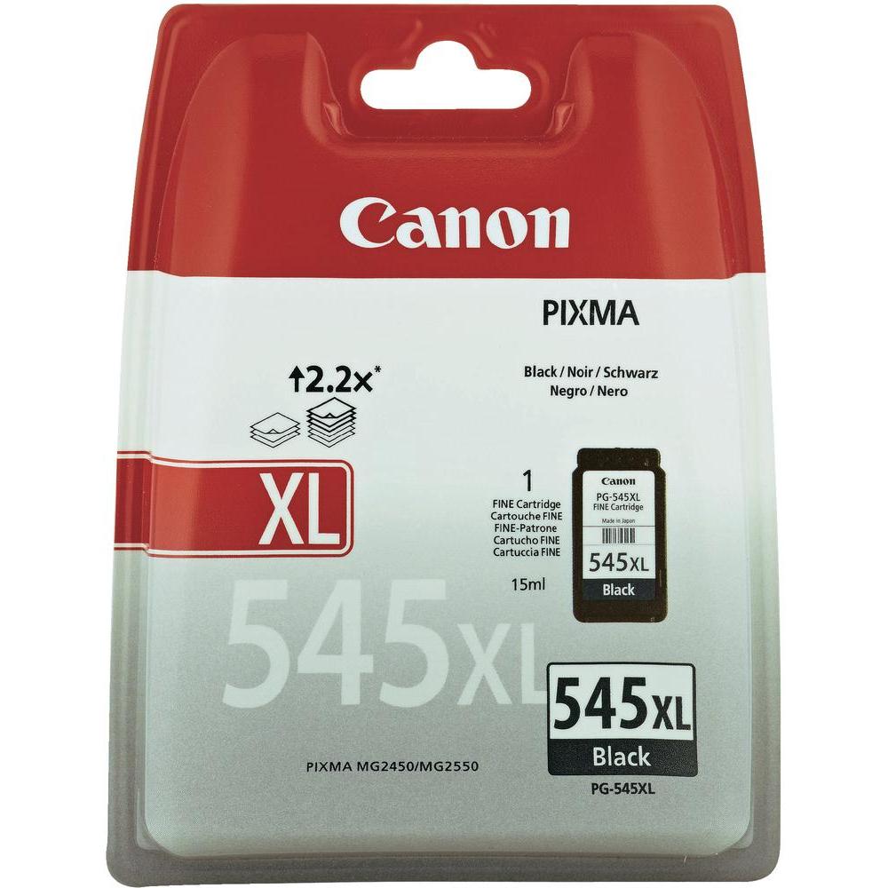 Canon PG-545XL High Capacity Black Ink Cartridge (PG-545XL)