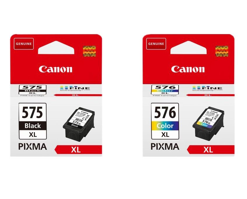 Canon PG575XL CL576XL High Capacity Black and Color Ink Cartridges (PG575XL-CL576XL)