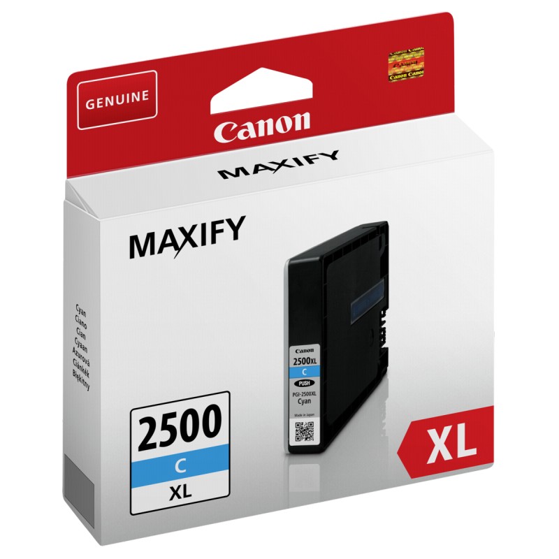 Canon DRHD XL Cyan Ink Cartridge - PGI-2500XL C (PGI-2500XLC)