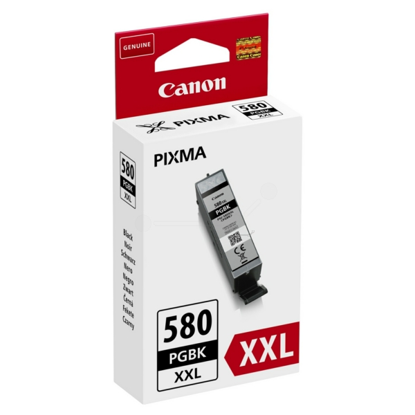 Extra High Capacity Black Ink Cartridge Canon PGI-580XXL PGBK, 25.7ml (PGI-580XXL)