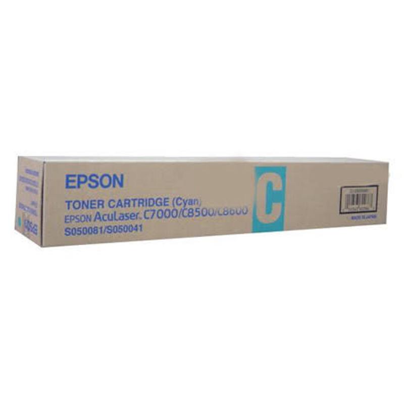 Epson C13S050041 Cyan Toner Cartridge, 6K