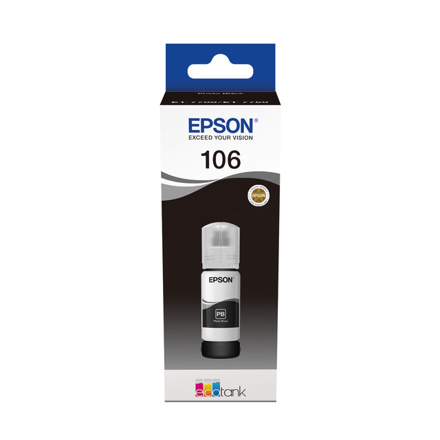 Epson 106 Ecotank Black Ink Bottle - T00R1 (T00R140)