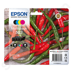 4 Color Epson 503 Ink Cartridge Multipack - T09Q6 (T09Q6)