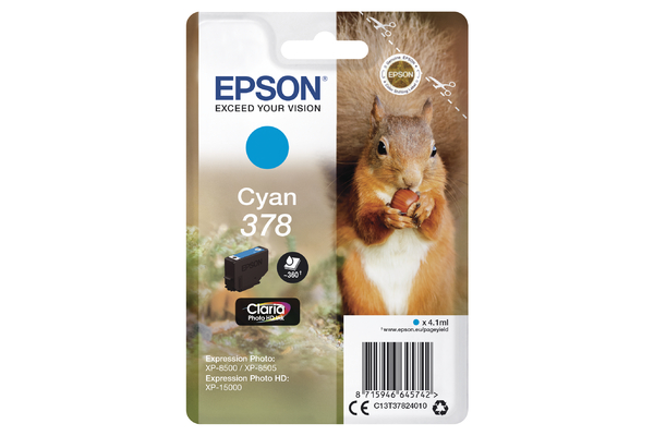 Epson Cyan Epson 378 Ink Cartridge (T3782) Printer Cartridge