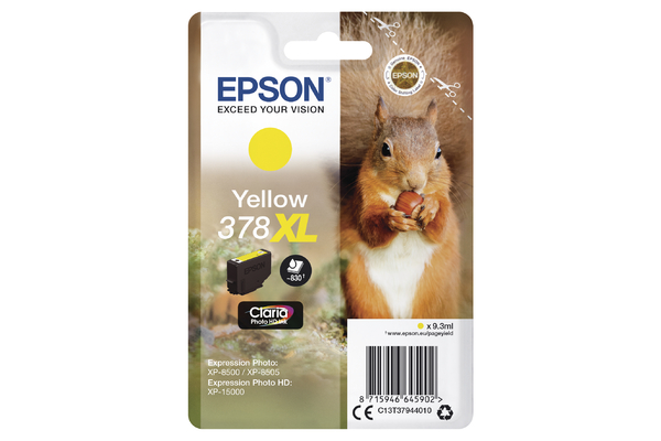 Epson Yellow Epson 378XL Ink Cartridge (T3794) Printer Cartridge