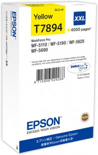 Epson T7894 XXL Ink Yellow C13T78944010 Cartridge (T7894)