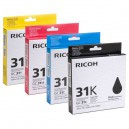 Ricoh Aficio GX e 3300 Mutipack GC 31 CMYK Ink Cartridges (Aficio GX e 3300 multipack)
