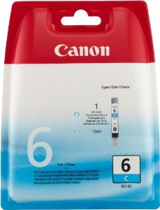 Canon BCI-6 Cyan Ink Cartridge BCI-6C - 4706A002 (BCI-6C)