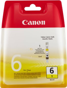 Canon BCI-6 Yellow Ink Cartridge BCI-6Y - 4708A002