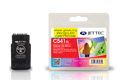 Jettec Replacement Colour Ink Cartridge for Canon CL-541XL, 15ml