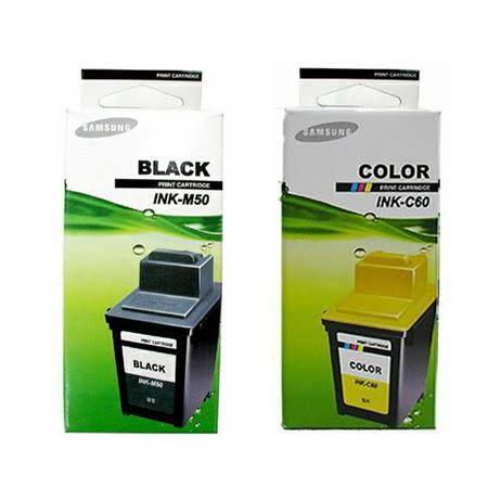 Set of 1 Samsung M50 Black + 1 Samsung C60 Colour Original Cartridges (C60 M50 Pack)