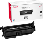 Canon 723BK Standard Capacity Black Laser Toner Cartridge - 2644B002AA (723BK)