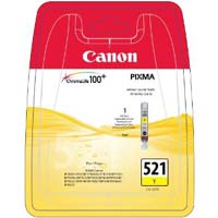 Canon CLI-521 Yellow Ink Cartridge (521Y) - CLI-521 Y - 2936B001 (CLI-521Y)