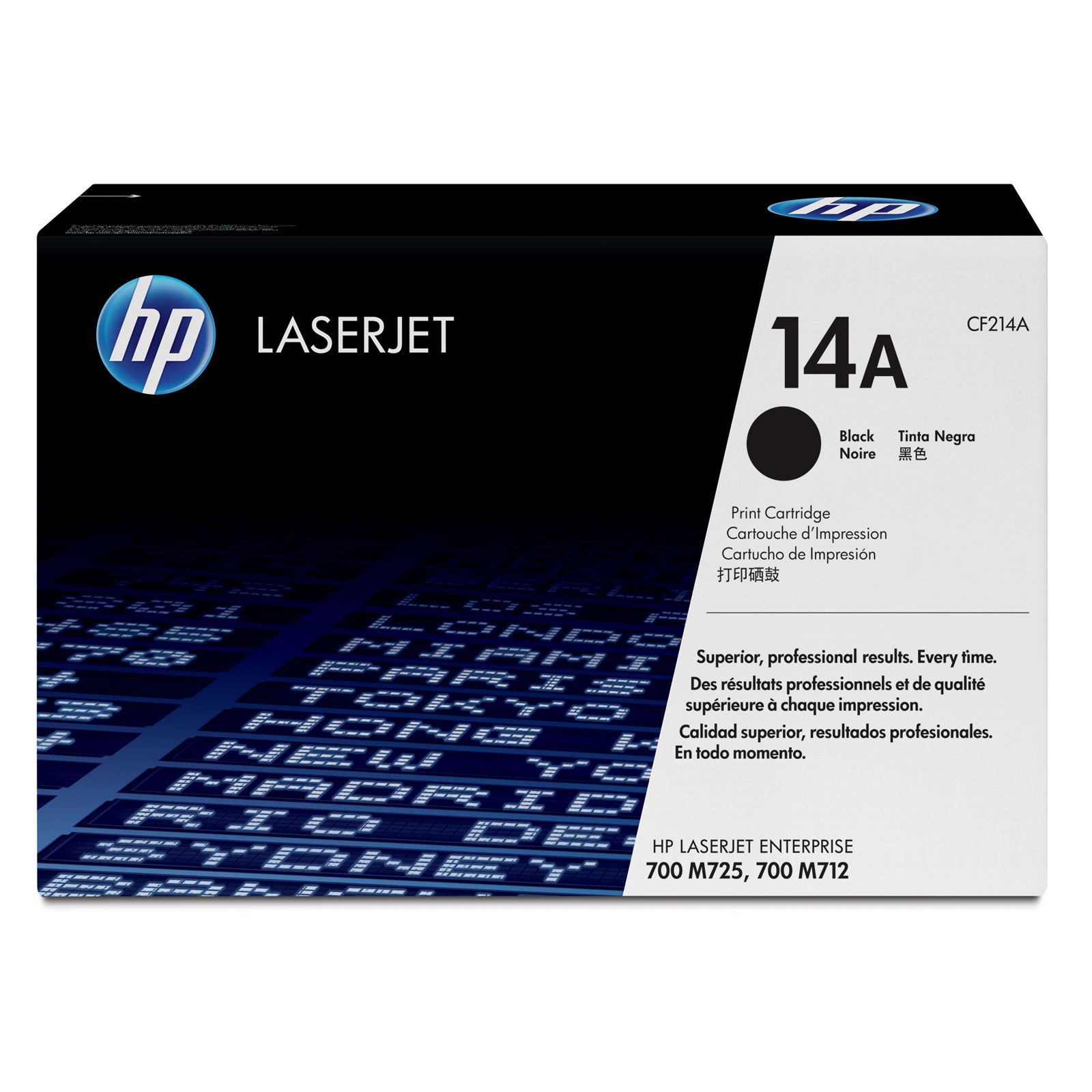 HP 14A Black LaserJet Toner Cartridge - CF214A, 10K Page Yield (CF214A)