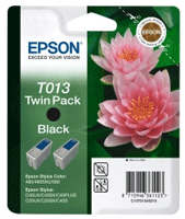 Epson T013 Twin Black Ink Cartridges (T013402)