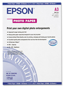 Epson S041142 Photo Paper, A3 Size, 11.7" x 16.5", 20 Sheets