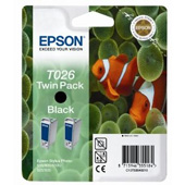Epson Twin Pack T026 Black Ink Cartridge