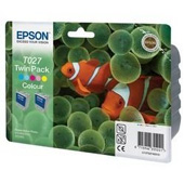 Epson T027 Twin Pack Colour Ink Cartridges (T027403)