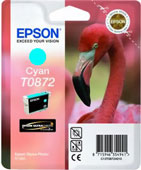 Epson T0872 UltraChrome Hi-Gloss2 Cyan Ink Cartridge (T087240)