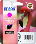 Epson T0873 UltraChrome Hi-Gloss2 Magenta Ink Cartridge (T087340)