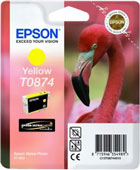 Epson T0874 UltraChrome Hi-Gloss2 Yellow Ink Cartridge (T087440)
