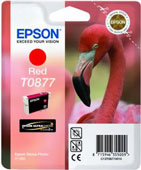 Epson T0877 UltraChrome Hi-Gloss2 Red Ink Cartridge (T087740)