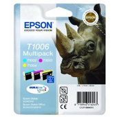 Epson T1006 DuraBrite Ultra Multi Pack Cyan, Magenta, Yellow Ink Cartridges ( Rhino ) (T100640)