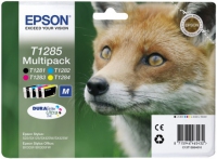Epson T1285 DuraBrite Ultra Fox Standard Capacity Multi Pack BK/C/M/Y Ink Cartridges (T128540)