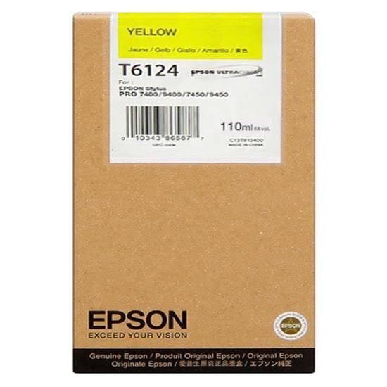Epson T6124 Ink Yellow C13T612400 Cartridge (T6124)