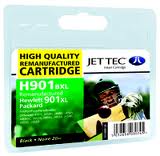 Jettec Replacement Black Ink Cartridge (Alternative to HP No 901XL, CC654AE)