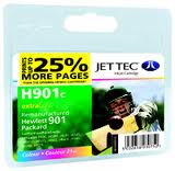 Jettec Replacement Colour Ink Cartridge (Alternative to HP No 901C, CC656A )