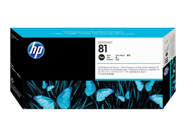 HP 81 Black Dye DesignJet Printhead / Printhead Cleaner C4950A (C4950A)