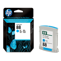HP 88 Standard Capacity Vivera Cyan Ink Cartridge -  Expired Out of Date (C9386AE)
