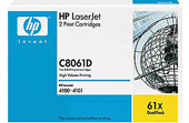 HP 61X Twin Pack High Capacity Toner Cartridges - C8061D