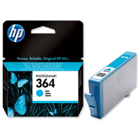 HP 364 Standard Capacity Cyan Ink Cartridge - CB318E (CB318EE)