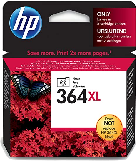 HP 364XL XL Photo Black Ink Cartridge -CB322EE (CB322EE)