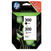 HP 300 Standard Capacity Vivera Black and Colour Ink Cartridges (CN637EE)