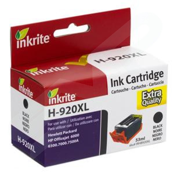 Inkrite Compatible 920XL Black Ink Cartridge for HP CD975A