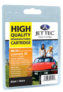 Jet Tec Replacement Black Ink Cartridge (Alternative to Lexmark No 28) (ML28)