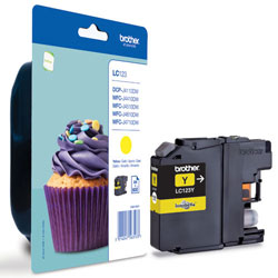 Brother Yellow Ink Cartridge, LC-123Y (LC123Y)