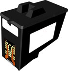 Alphajet Replacement Black Ink Cartridge for Lexmark 18L0032 (RL082)