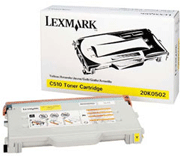 Lexmark 20K0502 Standard Capacity Yellow Toner Cartridge, 3K (20K0502)